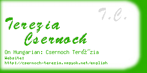 terezia csernoch business card